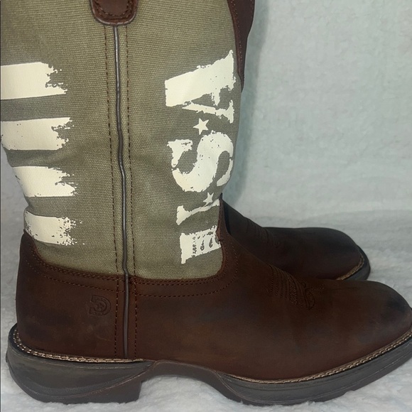 USA‎ Durango Cowboy Boots Brown Leather Western Style - Picture 1 of 16